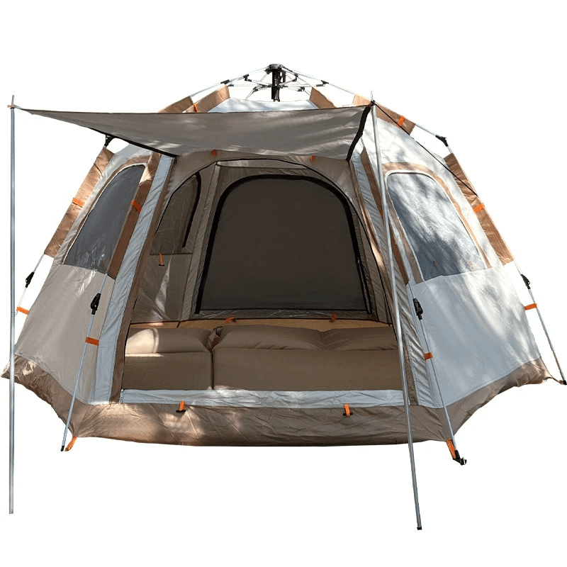 WILDSCAPE - Pop-Up kuusikulmainen teltta PU 3000mm 4-5 henkilöä