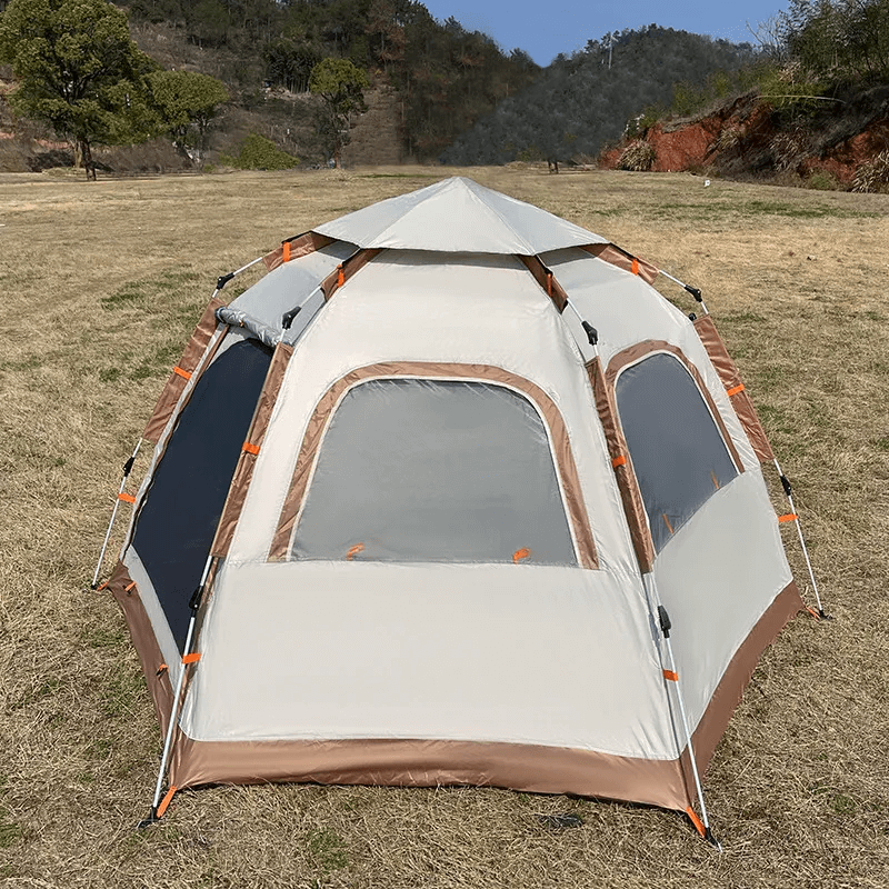 WILDSCAPE - Pop-Up kuusikulmainen teltta PU 3000mm 4-5 henkilöä