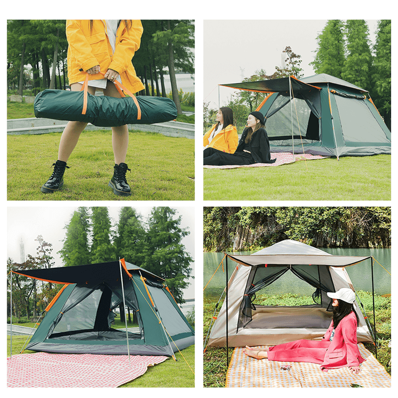 FOREST - Kaksikerroksinen pop-up teltta PU 3000mm 4-5 henkilöä
